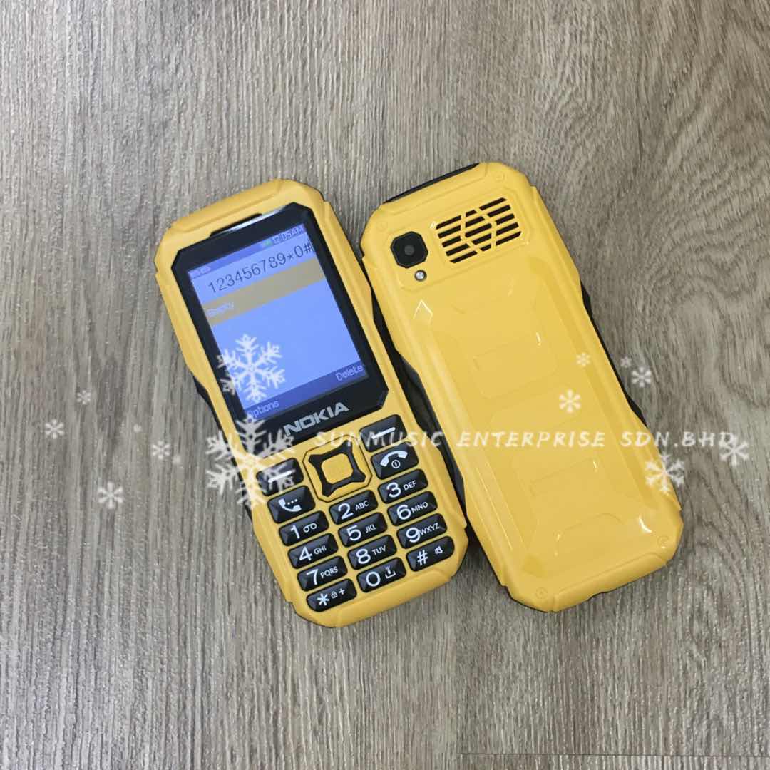 (Yellow)NOKIA D1 DUAL-SIM BASIC PHONE IMPORT REFURBISHED(READY STOCK)